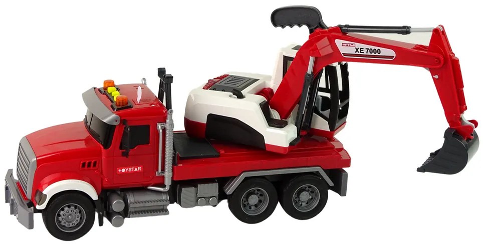 LEAN TOYS Nákladné auto s bagrom
