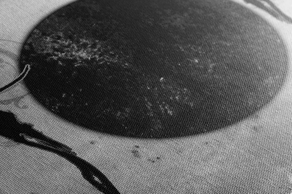 Obraz africký tanec v čiernobielom prevedení