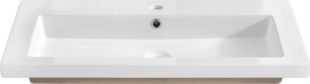 Keramické umývadlo SPIRIT WHITE 2 100 cm - biele