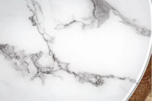 Konferenčný stôl 42160 Elegance Ø80cm Marble Look - Komfort-nábytok