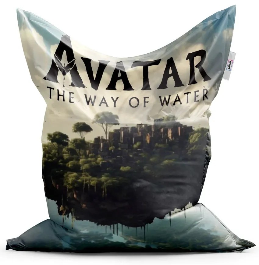 Sablio Sedací vak Avatar The Way of Water Lietajúce mesto - 150x100 cm