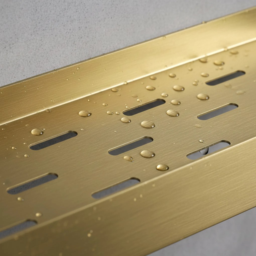 Kúpeľňová polica do sprchy F03 45 cm zlatá