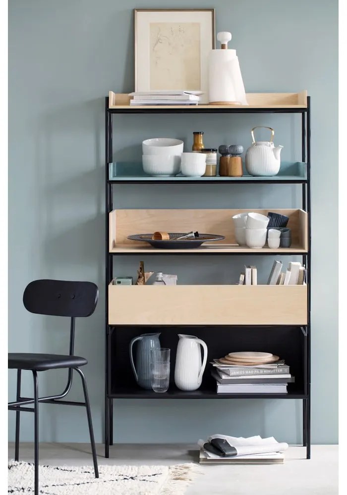 Stojan na papierové utierky z dubového dreva s bielym detailom z porcelánu Kähler Design Hammershoi