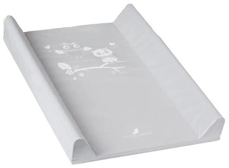 Tega baby sivá prebaľovacia podložka so zelenou sovičkou