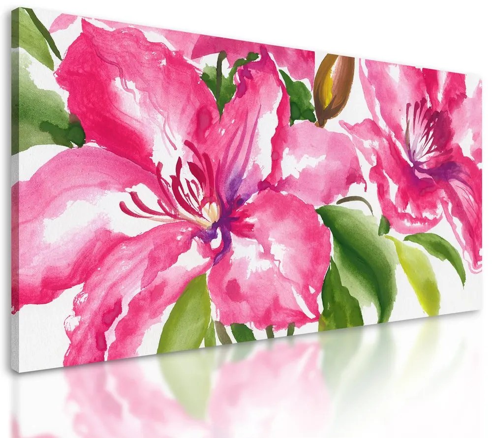 Obraz maľované kvety