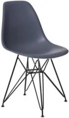 Židle DSR, tmavě šedá (RAL 9005)  S80586 CULTY +