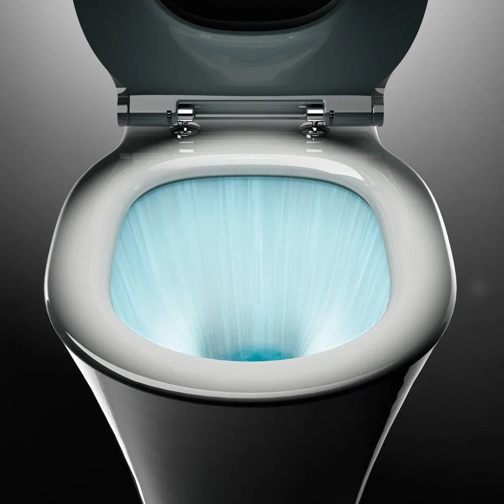 IDEAL STANDARD Connect Air závesné WC AquaBlade s hlbokým splachovaním, 365 x 545 mm, biela + Slim WC sedátko so Softclose mechanizmom, E008701