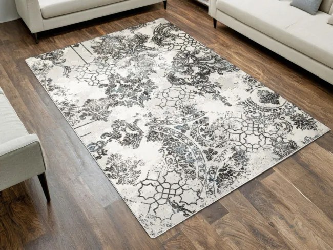 Koberec Argent 14721 U11 ornament modrý / krémový / sivý