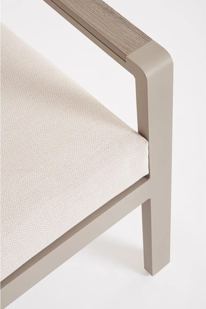 Béžová hliníková záhradná lounge súprava pre 5 Elna – Bizzotto