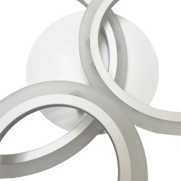 LED Stmievateľný prisadený luster LED/40W/230V biela + diaľkové ovládanie