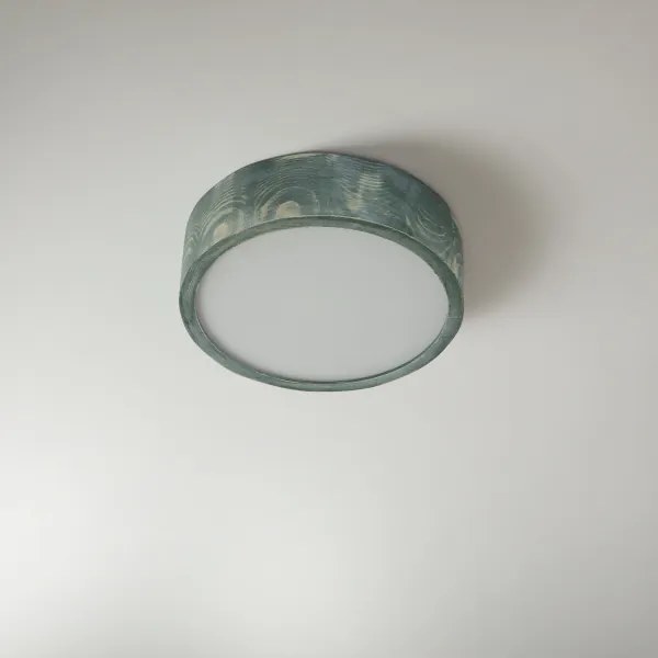 Brilagi - Stropné svietidlo PINO 1xE27/15W/230V borovica/zelená pr. 27,5 cm