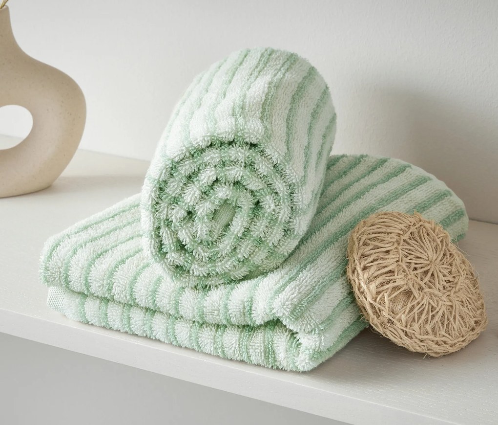 Uteráky, 2 ks, prúžkované, zelené