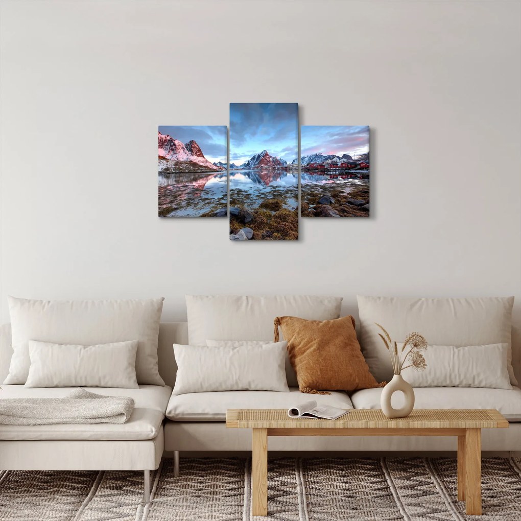 Obraz - Východ slnka nad Reine (90x60 cm)