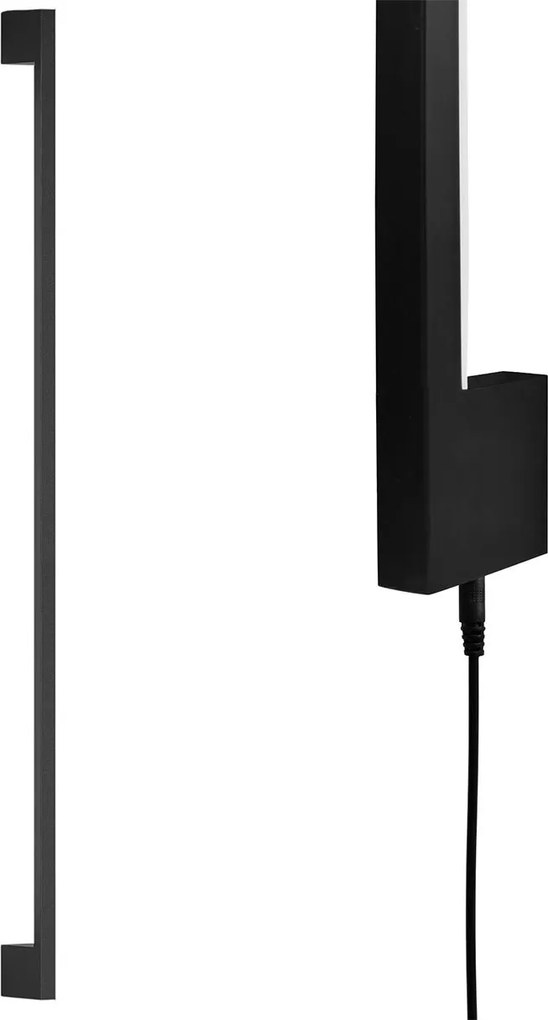 Toolight Toolight, LED nástenné svietidlo 100cm, 15W, 3000K, LHJ064-W, čierna matná, OSW-60033