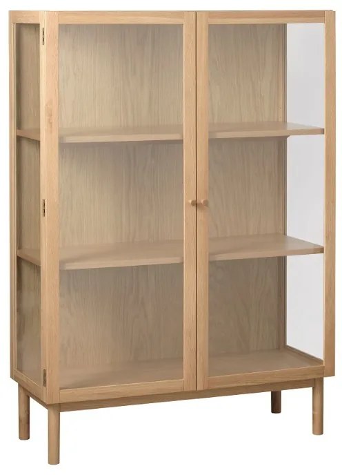 Dizajnová vitrína Dallan 140 cm prírodný dub