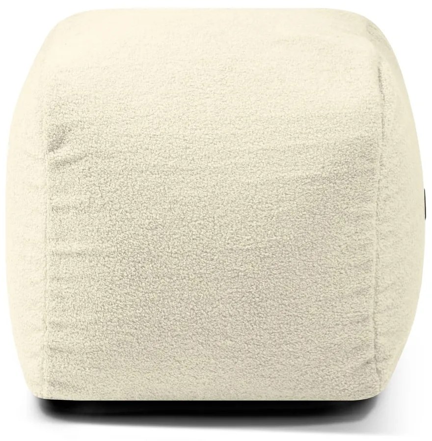 Krémový sedací vak z textílie buklé Plus 50 Lounge – SLOWDOWN