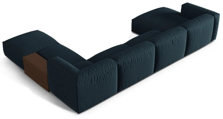 Tmavomodrá modulárna rohová pohovka (pravý roh/do tvaru "U") Martina – Micadoni Home