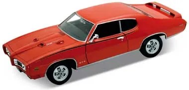 Welly Auto 1:24 Welly PONTIAC GTO 1969 červený 23cm