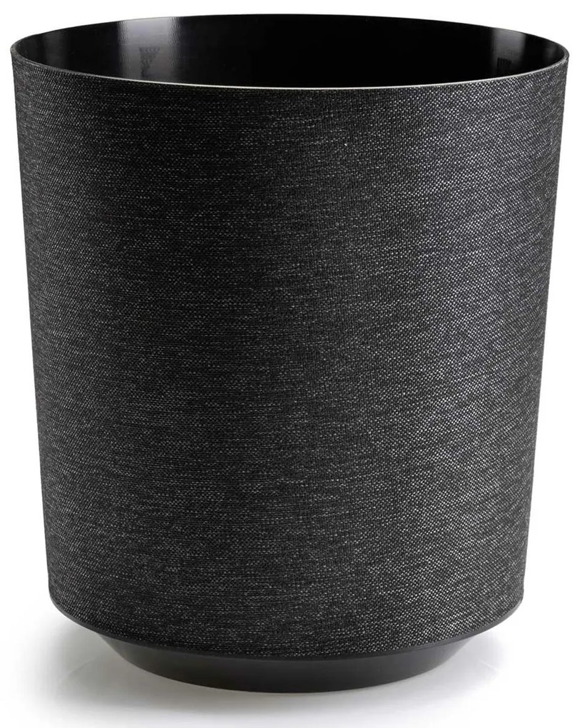 PLASTOVÝ KVETINÁČ ALOE TX 28,5X32 CM ČIERNA