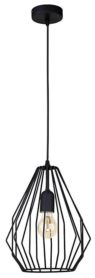 TK Lighting Luster na lanku BRYLANT BLACK 1xE27/60W/230V TK2257