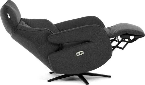 Polohovacie kreslo sivé, elektrické TV-B3973 GREY2