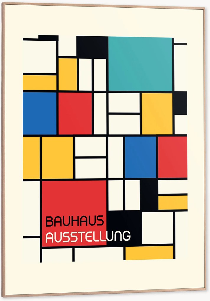 Nástenná dekorácia v ráme Bauhaus