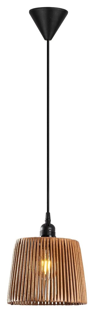 Závesný luster Akin hnedý