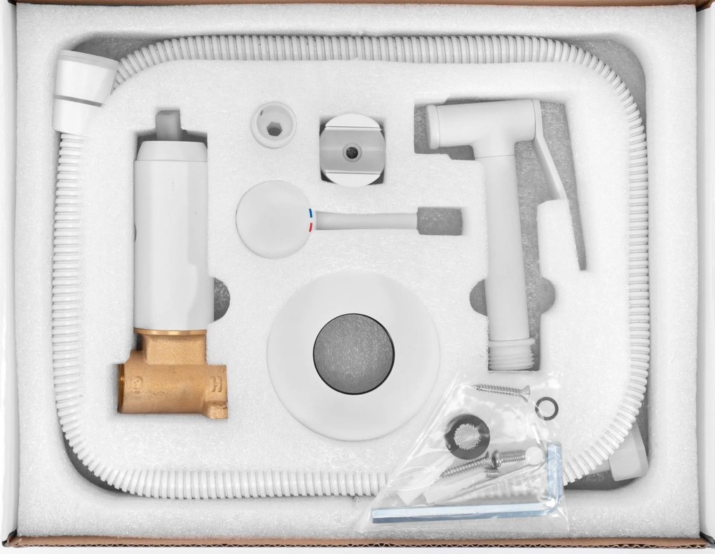 Rea Loop, podomietková bidetová batéria, biela matná, REA-B0255