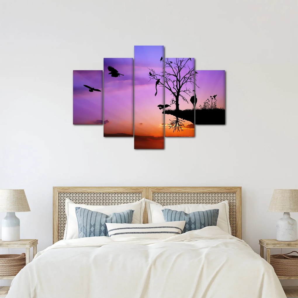 Obraz - Siluety zvierat (150x105 cm)