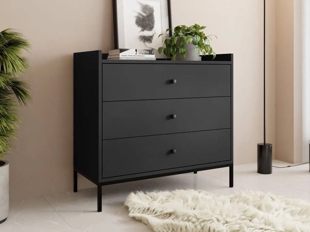 Komoda Tuzzirt 3SZ, Farby: biela