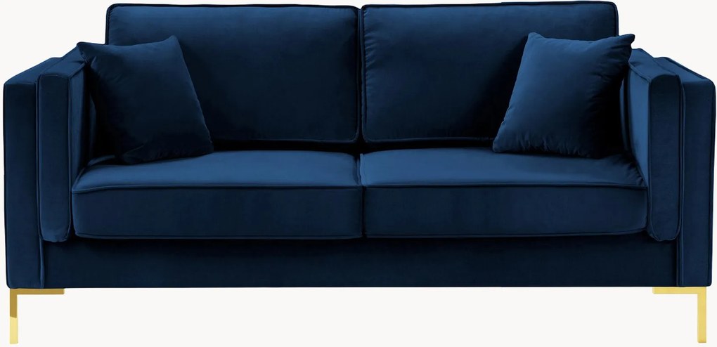 Pohovka v zamatovom vzhľade Luis (2-miestna), Š 160 cm
