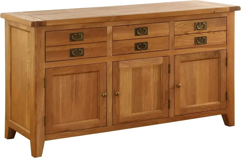 Komoda s 3 dvierkami a 3 zásuvkami, 160x57x90 cm