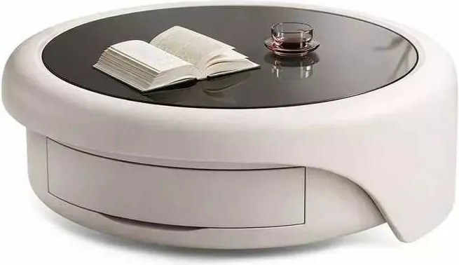 LuxuryForm DESIGN Konferenčný stolík DELUX 80 / 75 cm – biely (set 2 ks)