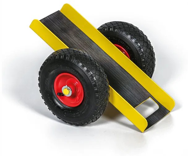 Vozík na doskový materiál, nosnosť 200 kg, dušové kolesá