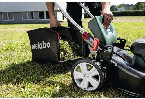 Aku kosačka Metabo RM 36-18 LTX BL 46 vr. 2 ks aku a rýchlonabíjačky