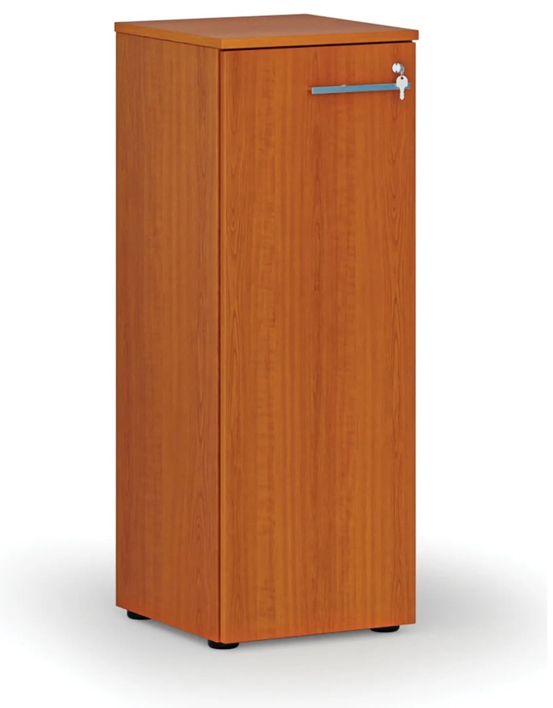 Nízka kancelárska skriňa s dverami PRIMO WOOD, 400 x 420 x 1087 mm, čerešňa