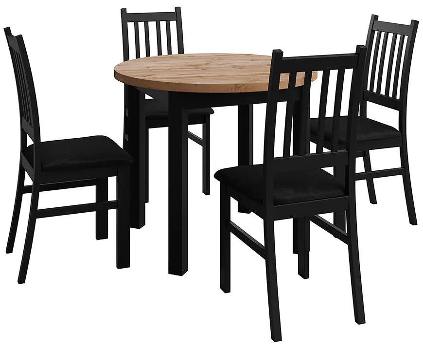 Jedálenská zostava Perbet wotan/čierna