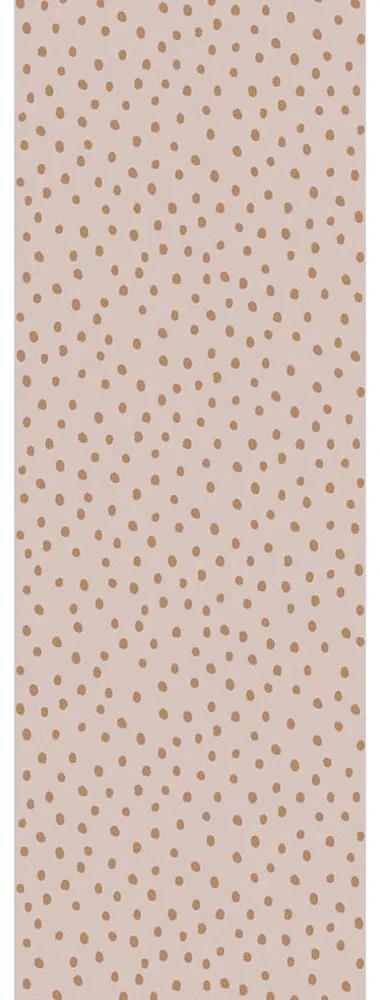 DEKORNIK Simple Irregular Dots Powder Pink Cinnamon - Tapeta