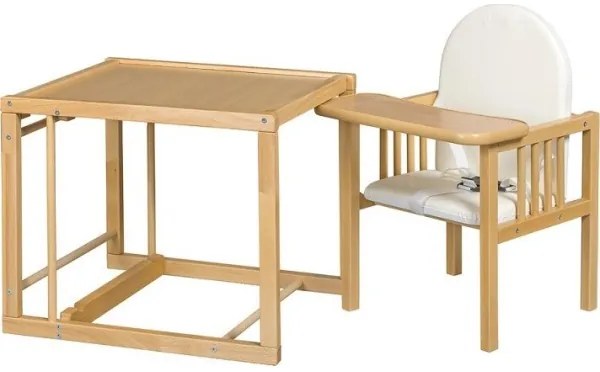 COSING - Detská jedálenská stolička 2v1 Viktoria buk/zelená