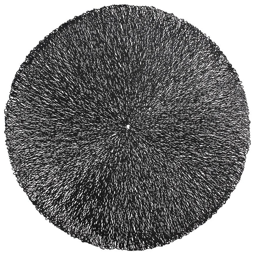 Prestieranie na stôl Bolide priemer 38 cm čierna