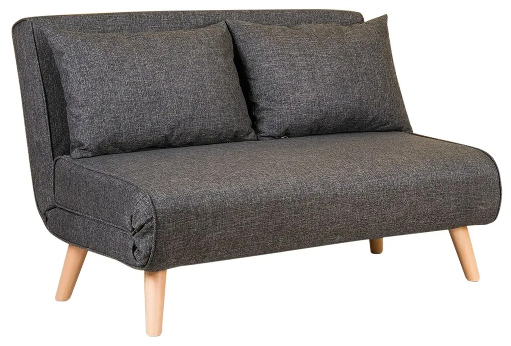Pohovka futon Fillie (Tmavá sivá). Akcia -17%. Vlastná spoľahlivá doprava až k Vám domov. 1073398