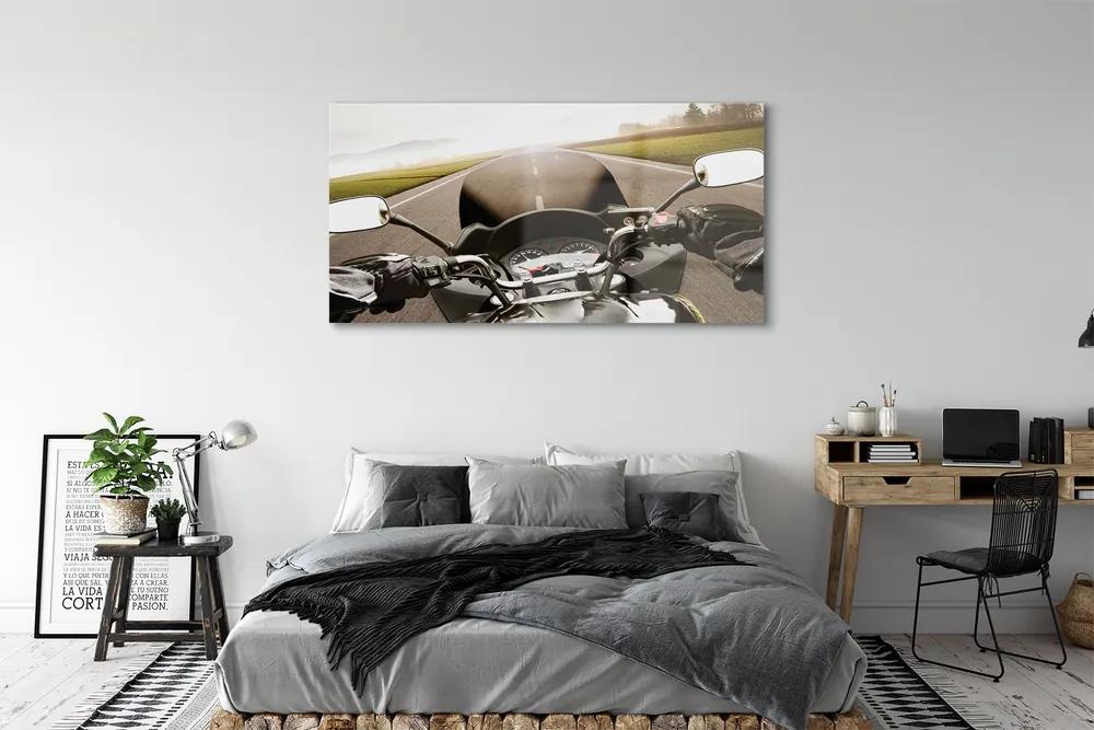 Obraz plexi Motocykla cestného oblohy top 140x70 cm