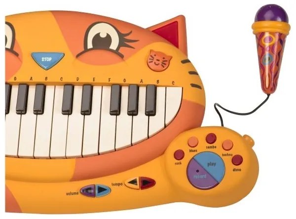 B-Toys - Detské piano s mikrofónom Kočka 4xAA