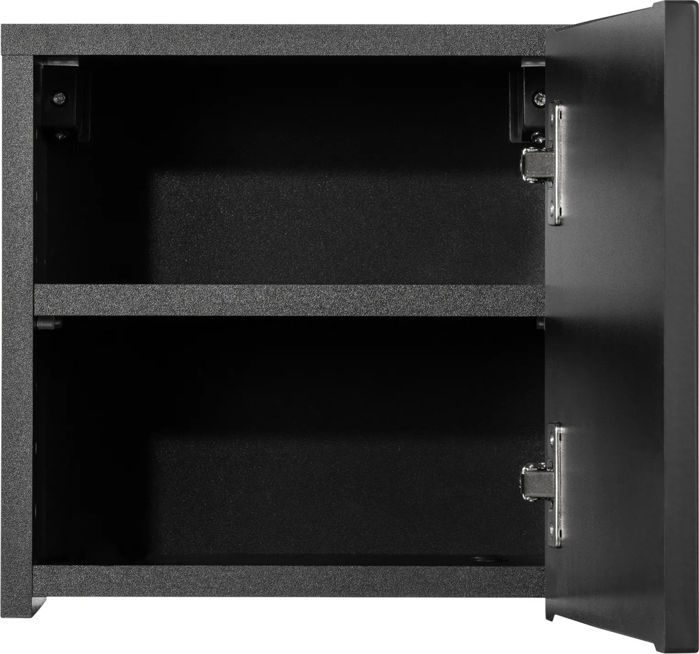 Comad Kúpeľňová skrinka závesná horná Qubik Nova Black 30 čierna