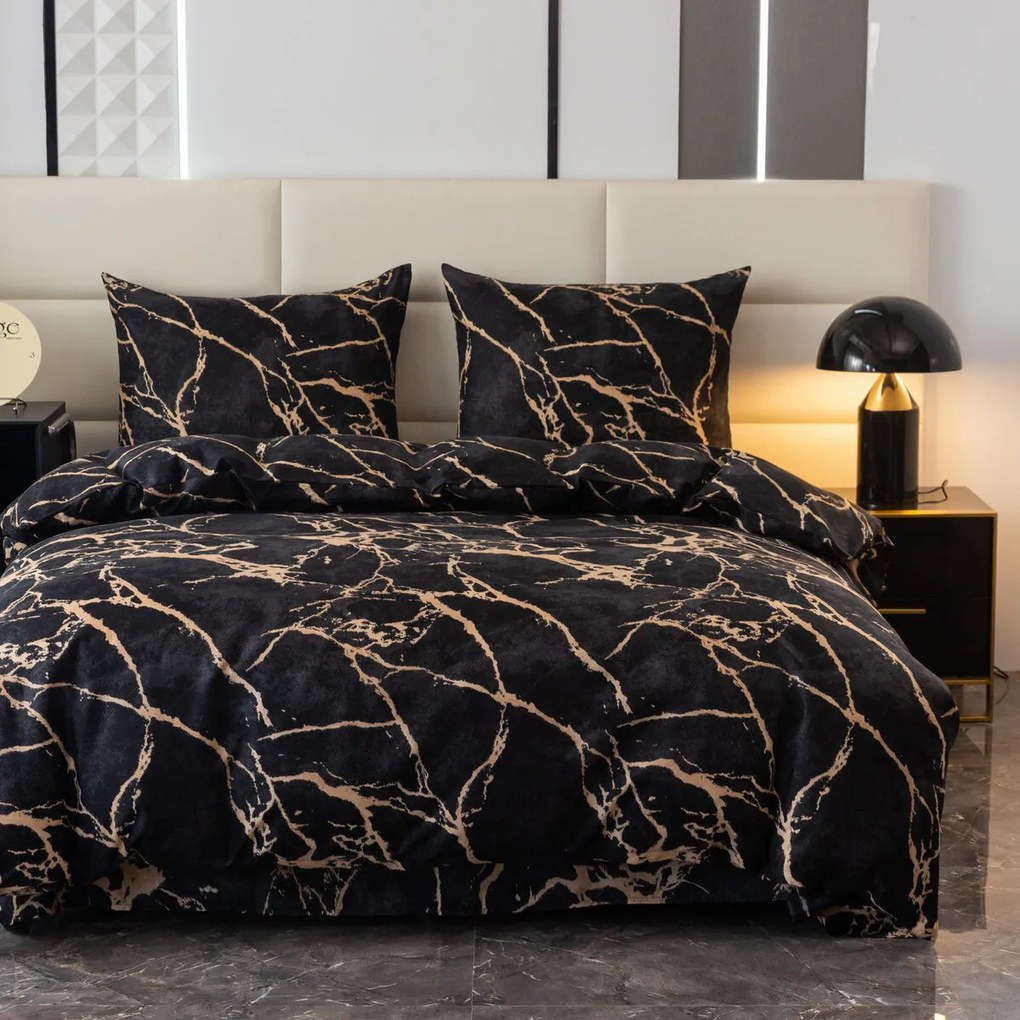 Obliečky z mikrovlákna OBSIDIAN čierne Rozmer obliečky: 70 x 80 cm | 140 x 200 cm