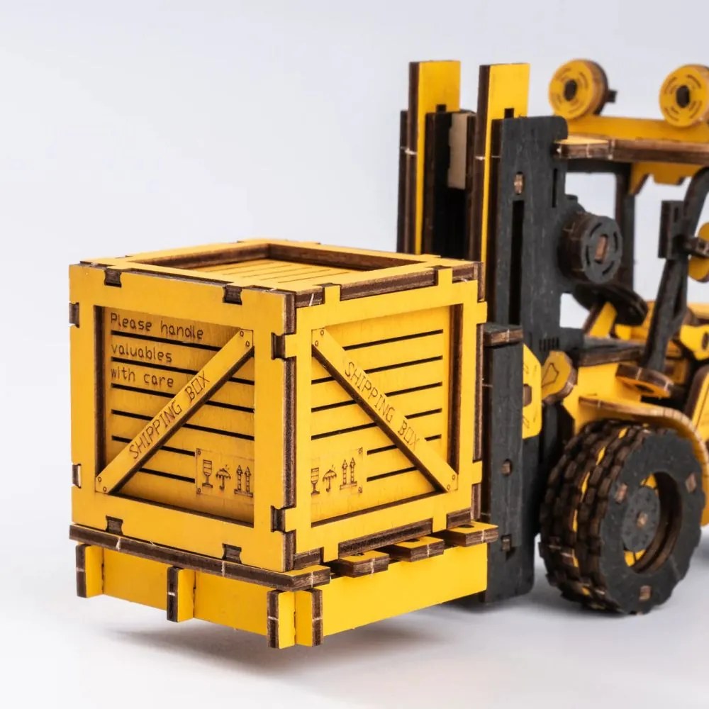 Robotime Rokr 3D dřevěné puzzle Vysokozdvižný vozík 139 ks