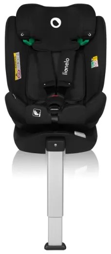 Lionelo - Otočná autosedačka s bázou BRAAM AIR i-Size 40-150 cm, čierny karbón