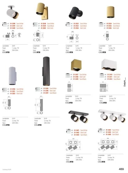 Redo 01-3409 - Bodové svietidlo DELPHI 1xGU10/7W/230V 8,1x8,1 cm čierna