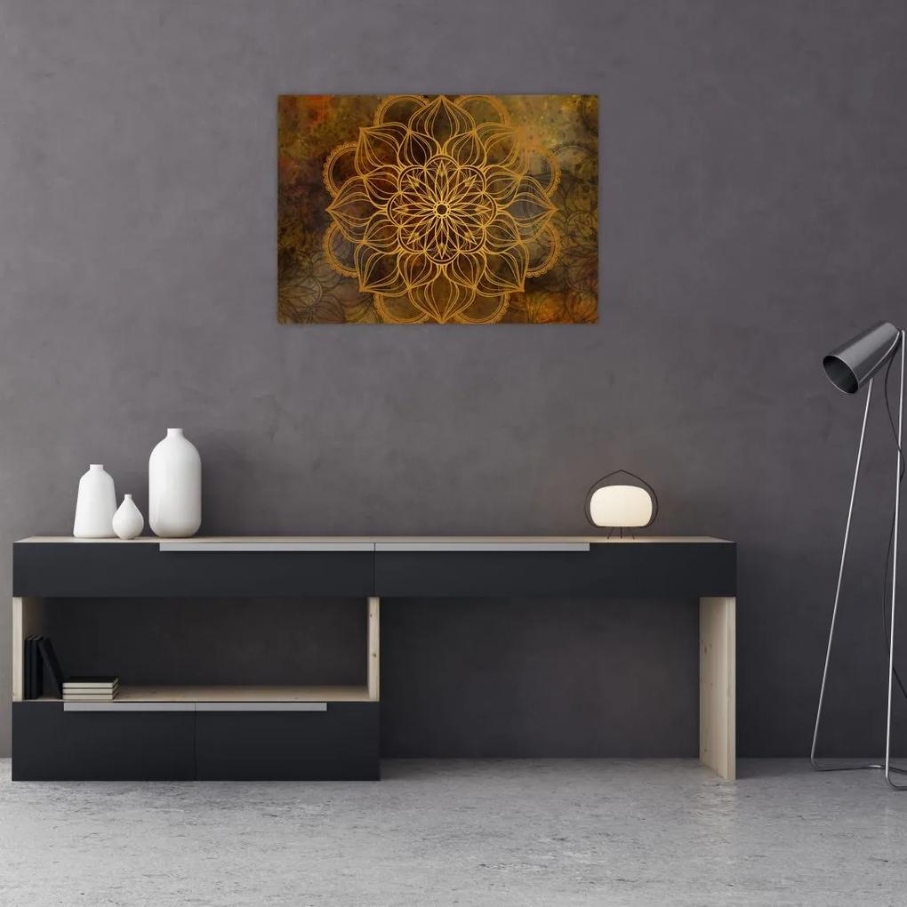Sklenený obraz - Mandala radosti (70x50 cm)