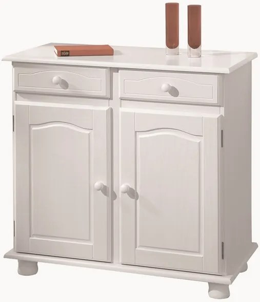 Komoda In-Lovi, bielená borovica